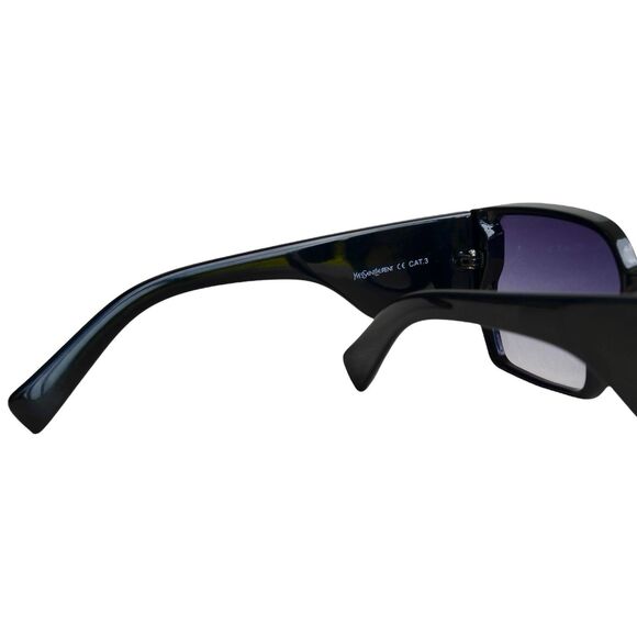 Saint Laurent YSL 11090 COL.1 Black Oversized Sunglasses | 58-16-139 | Women’s - Picture 6 of 16